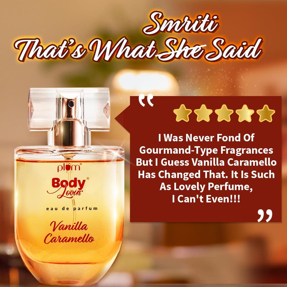 lum BodyLovin' Vanilla Caramello Eau De Perfume (Parfum) 50 ml| Long-Lasting Gourmet Fragrance | Luxury Perfume for Women | Vanilla, Caramel & Pistachio Notes. 4