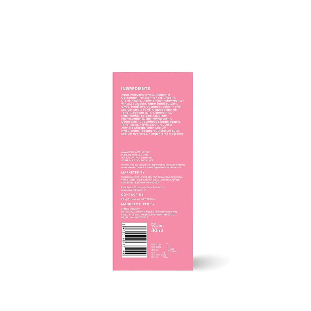 Foxtale Milky Way Rapid Spot Reduction Serum with 3% Tranexamic Acid Serum & Niacinamide 7