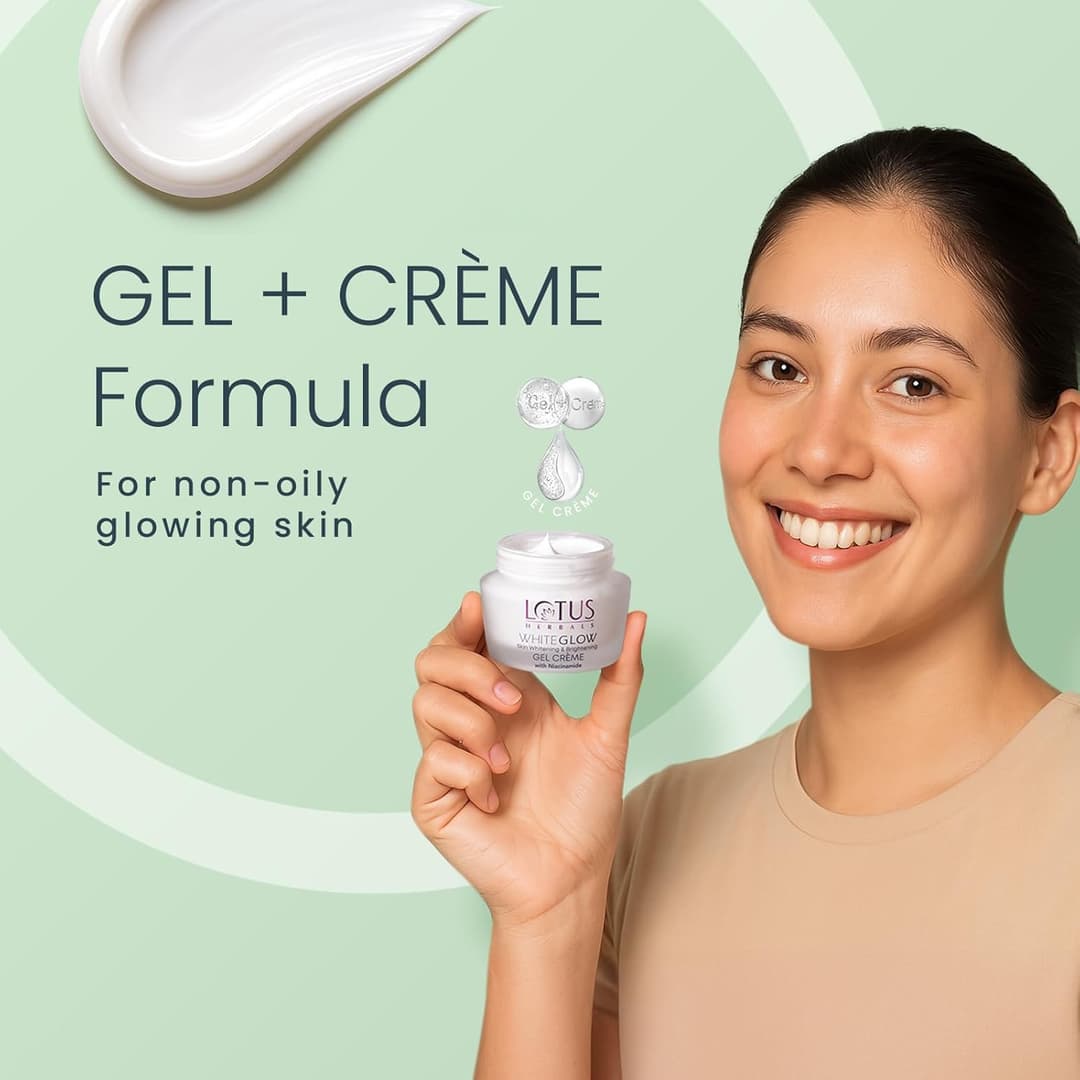 L0tus Herbals Whiteglow Skin Brightening Gel Creme - 60g 2