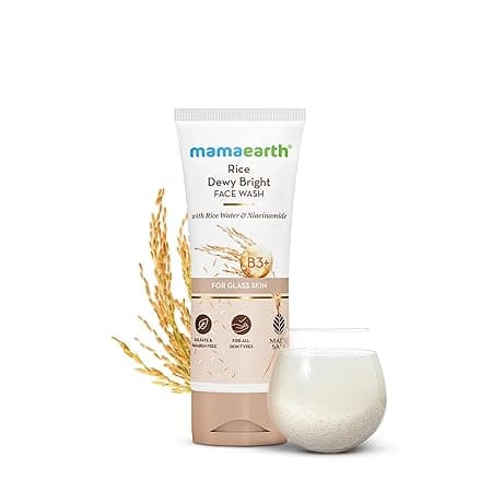 Mamaearth Rice Dewy Bright Face Wash With Rice Water & Niacinamide for Glass Skin 1