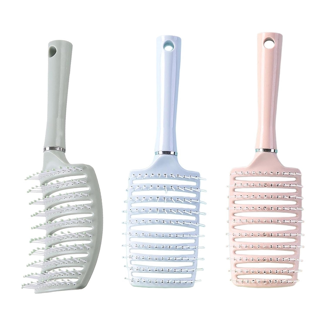 Hair Brush Scalp Massage Comb Hair Brush Bristle Women Wet Curly Detangle Hair Brush For Salon Hairdressing Styling Tools 1 Pcs 2