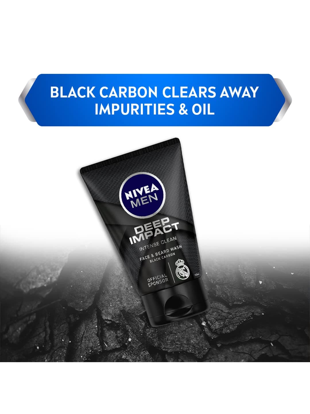 NlVEA Men Deep Impact Intense Clean Face & Beard Wash - 100 ml 2