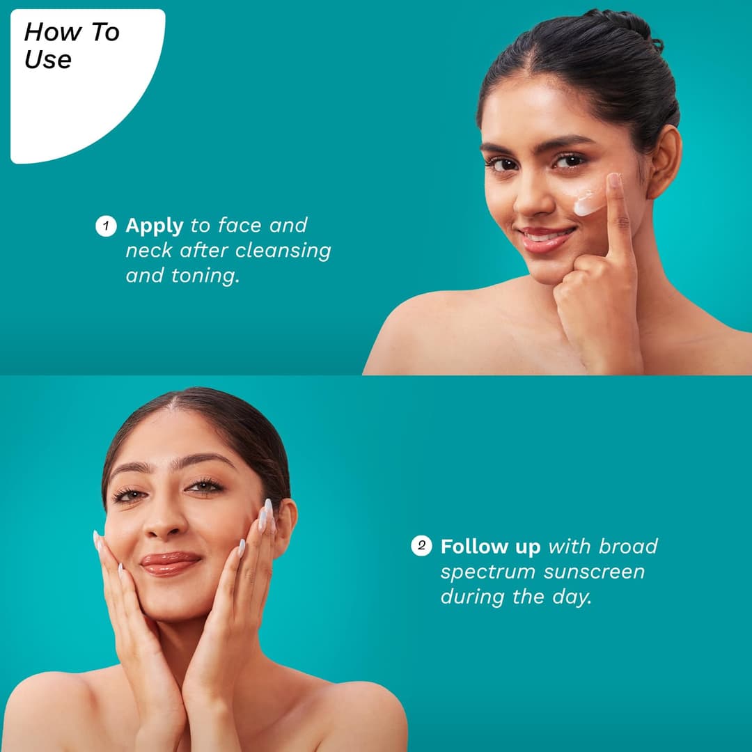 Pilgrim Squalane Niacinamide & Vitamin C Glow Moisturizer Cream for face | Moisturizer for dry skin hydration | Face moisturizer with vitamin c for glowing skin |Non-greasy | For Women and Men I 50 gm 4