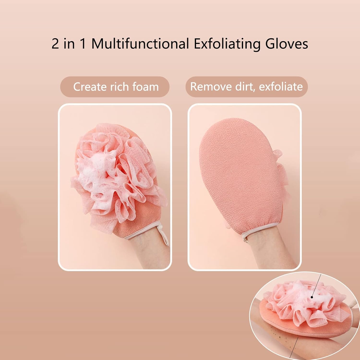 2-in-1 Skin-friendly Bath Sponge 2