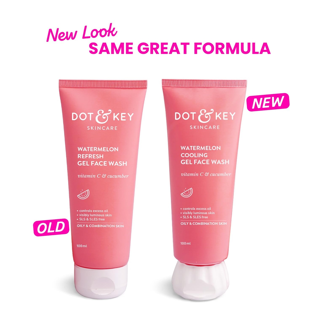DOT & KEY Watermelon Super Glow Gel Face Wash With Vitamin C & Cucumber 100ml 6