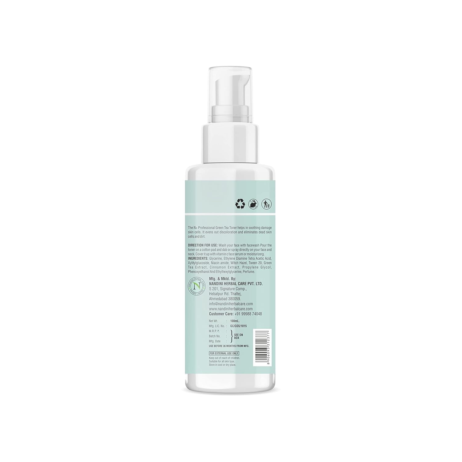 N Plus Professional Green Tea Toner 3