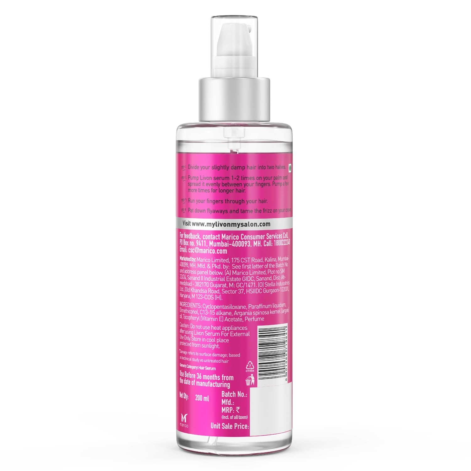 Livon Hair Serum Damage Protect 2