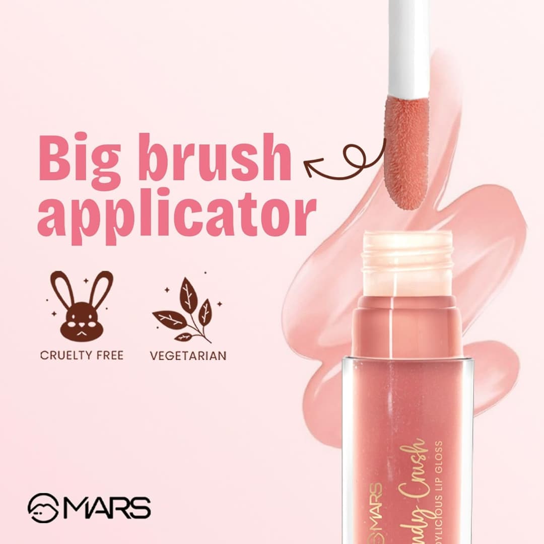 MARS Candylicious Sheer Lip Gloss for Women | Hydrating & High Shine | Lightweight | Non-Sticky | Enriched with Vitamin-E, Hyaluronic Acid & Avocado Ester 2