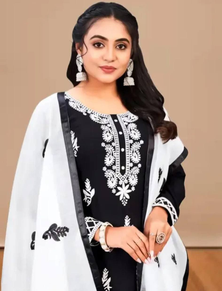 Chickenkari kurti set 3