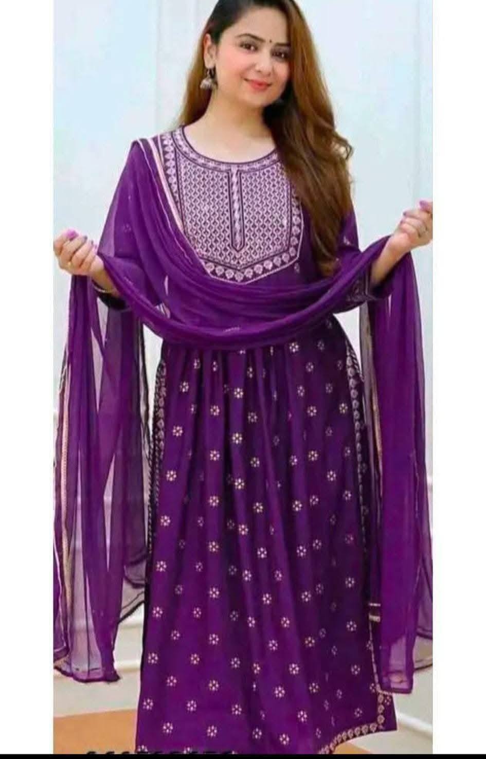 Kurta set with shawal 3 Sets 2