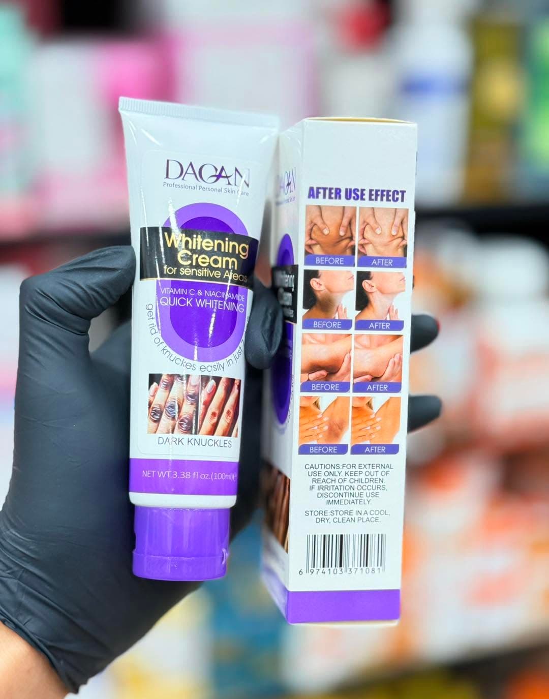 DACAN Whitening Cream For Sensitive Areas & Dark Knuckles 100ml - With Vitamin C & Niacinamide For Quick Whitening 3