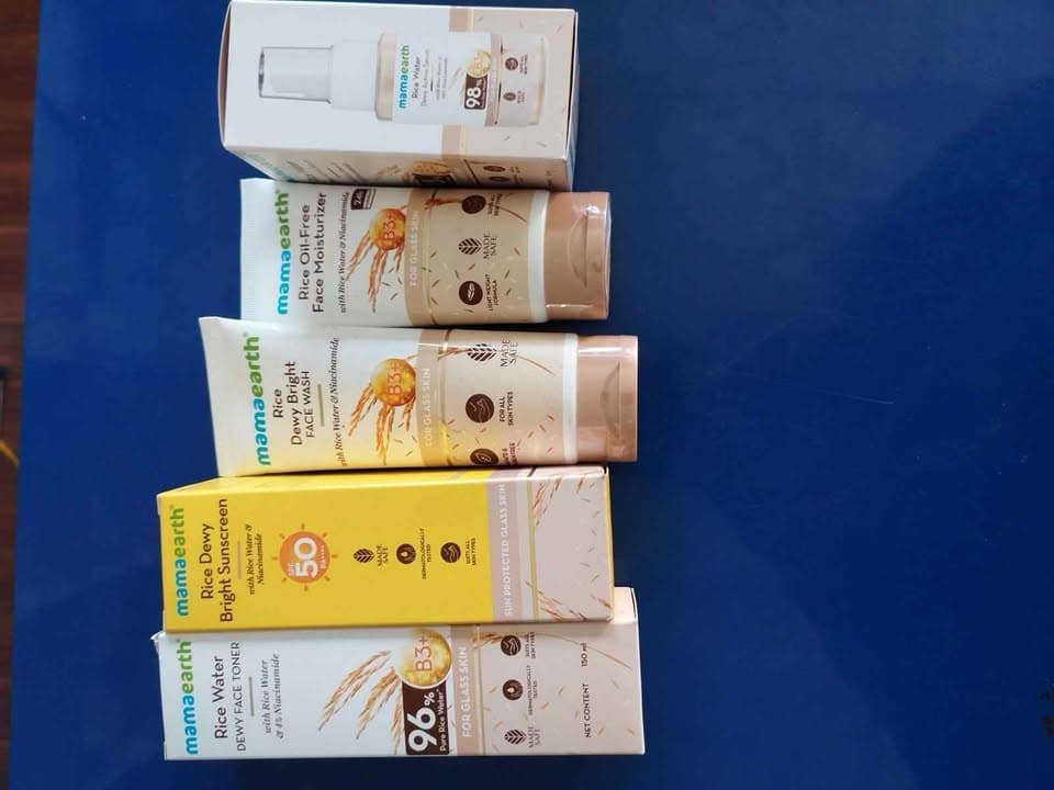 Mama Earth Rice and water Skin care 1