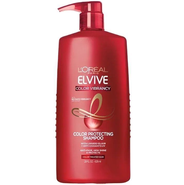 Loreal Paris Elvive Color Vibrancy Protecting Shampoo, for Color Treated Hair 828ml | Made in USA | Protecting Shampoo | For Color Treated Hair - By Allure Cosmetics 1