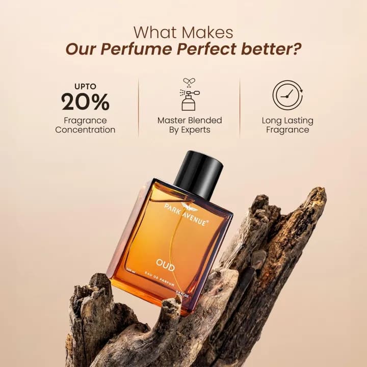 Park Avenue Oud Eau De Parfum Men 100ml | Long Lasting Perfume Spray For Men 2