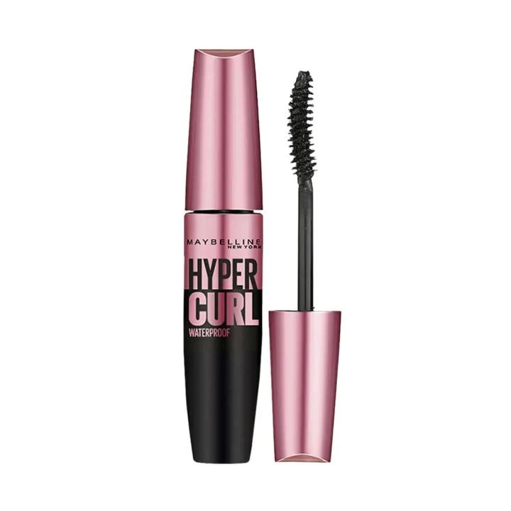 Maybelline New York Mascara, Curls Lashes, Highly Pigmented Colour, Long-lasting, Waterproof, Hypercurl , Black, 9.2ml 1