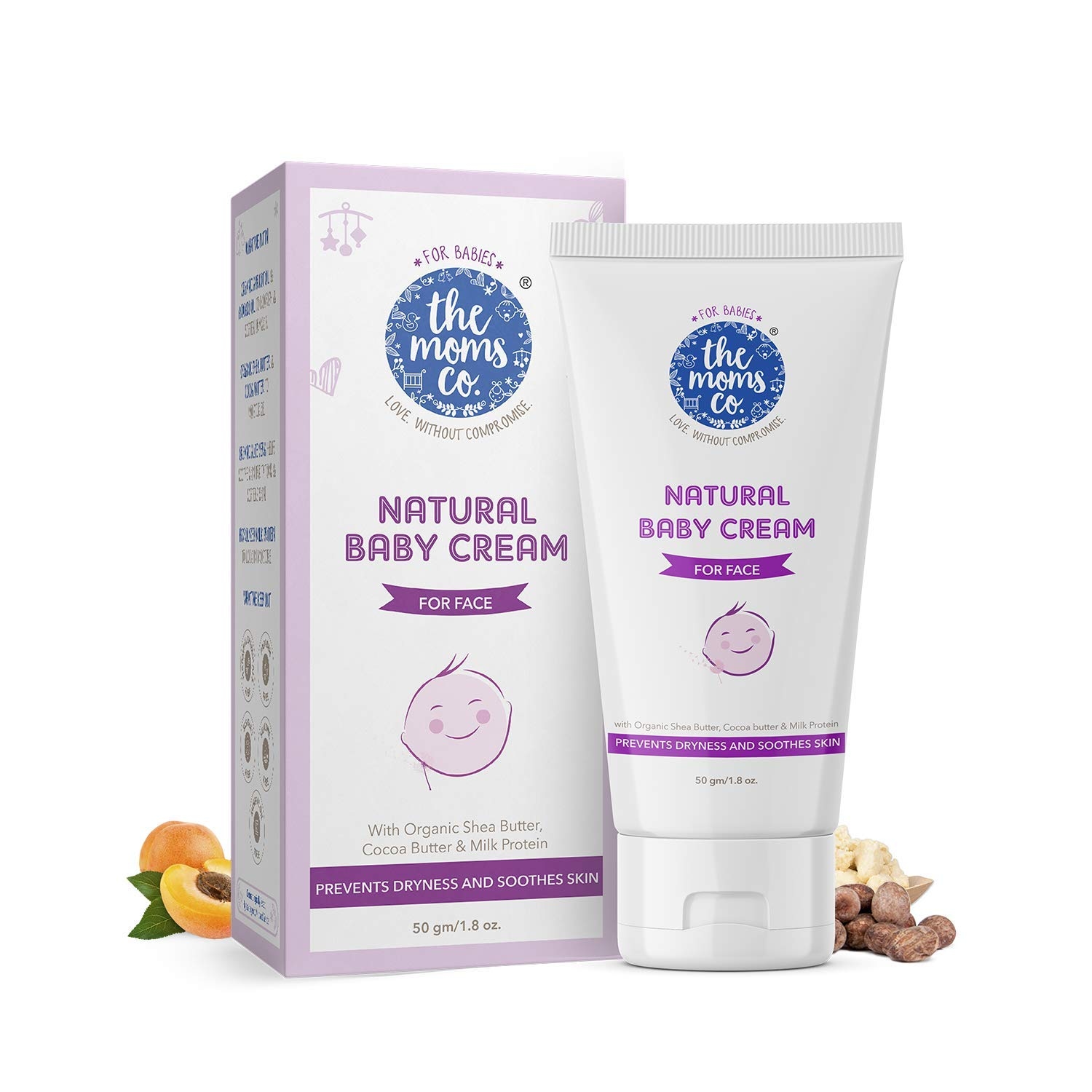The Moms Co. Baby Cream for Face, Baby Moisturizer Cream with Shea Butter and Organic Jojoba Oil, Gentle Baby Skincare 1