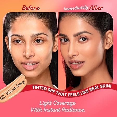 Dot & Key Strawberry Dew Tinted Sunscreen In-Vivo Tested SPF 50+ PA++++ With New-Age UV Filters, Brightens & Protects Skin, Ultra-light, Blends Easily, With Niacinamide, Natural Finish, Non-Sticky | 50ml 4