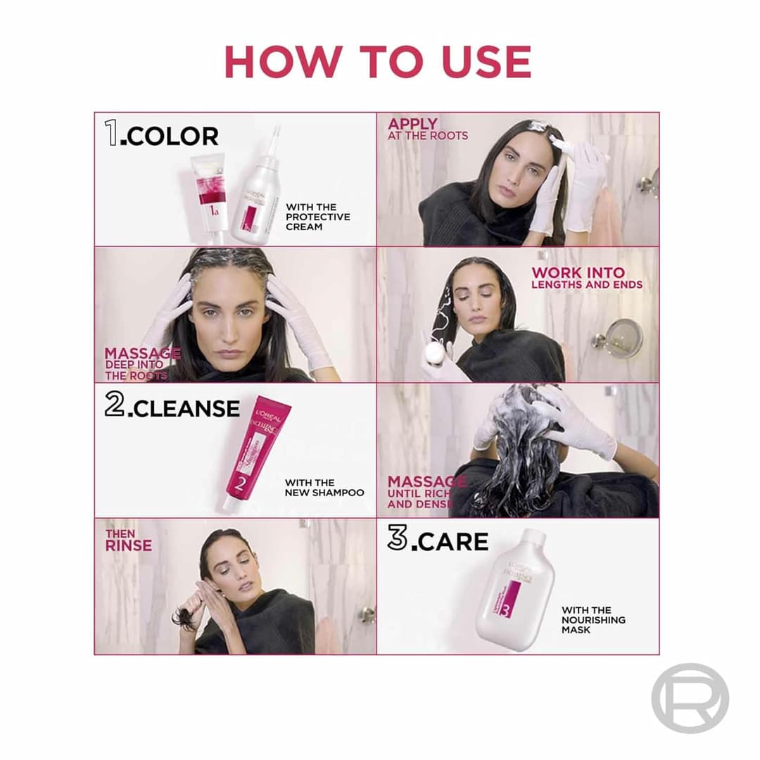 LOreal Paris Excellence Creme Hair Color - 4 Natural Brown 72ml+100g 4