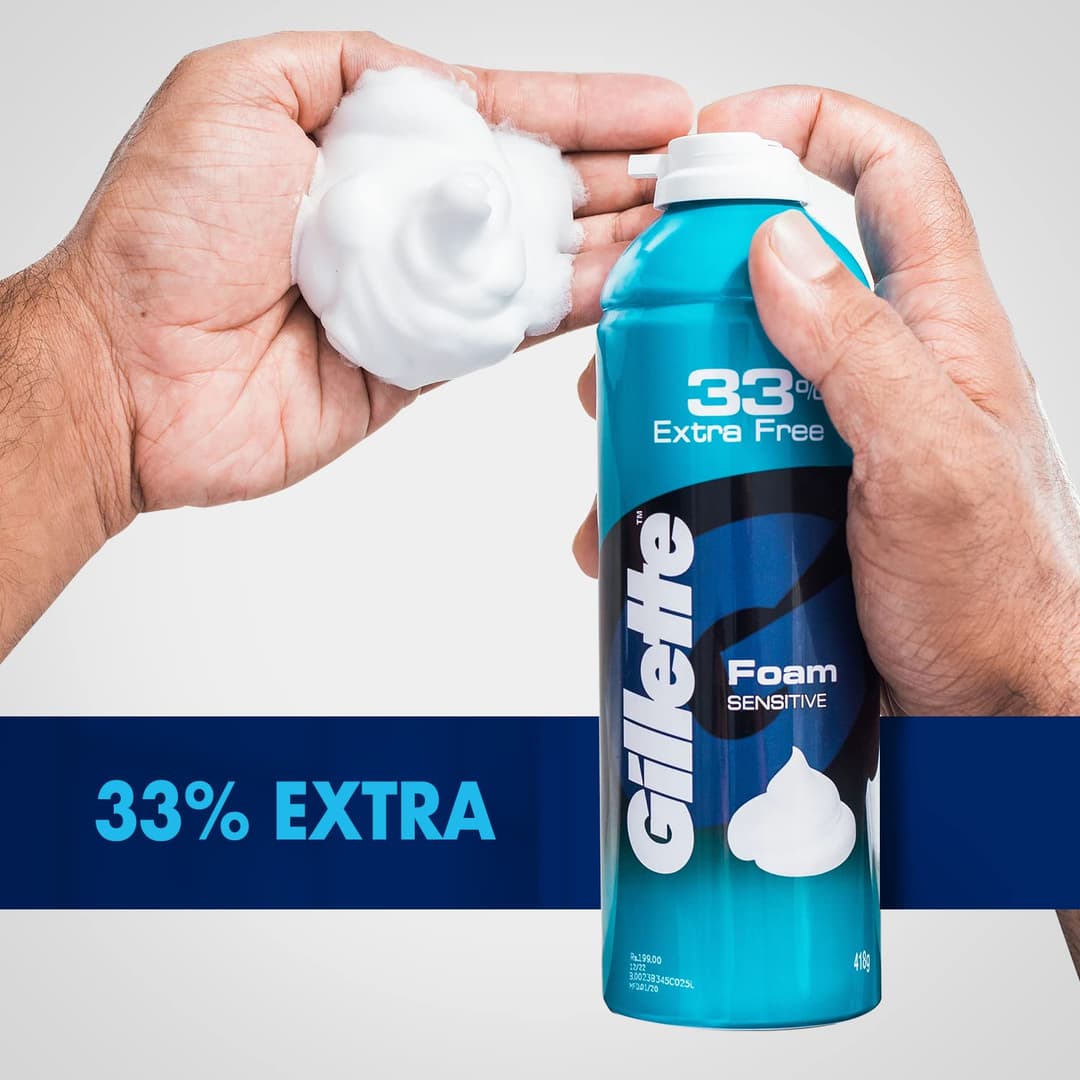 GlLLETTE Classic Sensitive Shave Foam - 418g 1