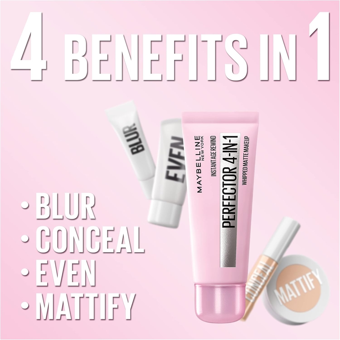 Maybelline New York Instant Age Rewind Instant Perfector 4-In-1 matte Makeup, Fair/Light 3