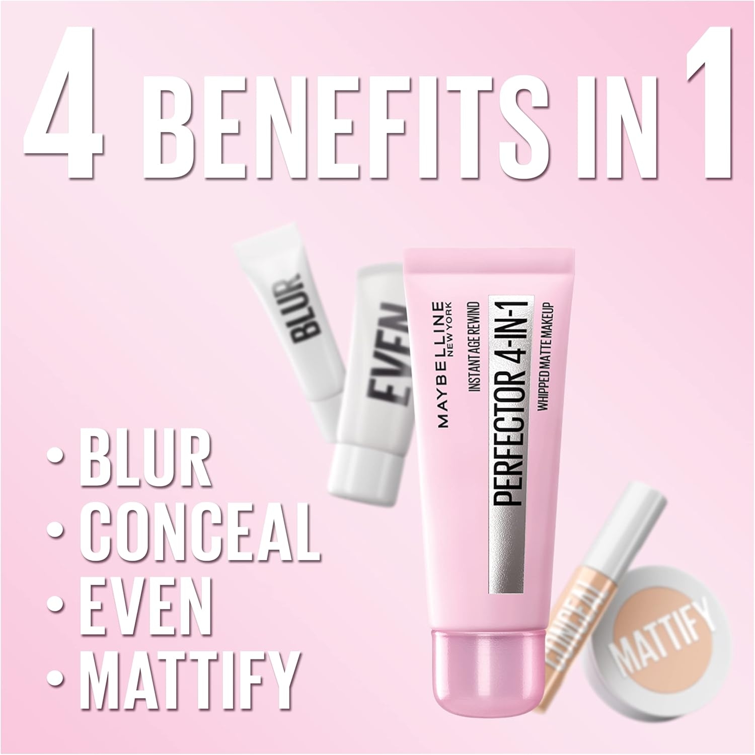 Maybelline New York Instant Age Rewind Instant Perfector 4-In-1 matte Makeup, Fair/Light 3