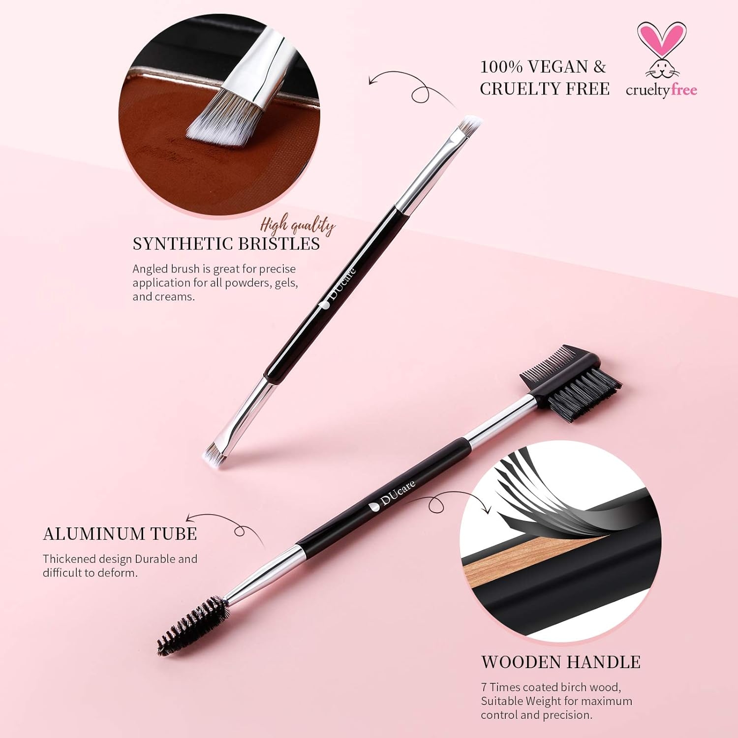 Double Ended Angled makup brush 5