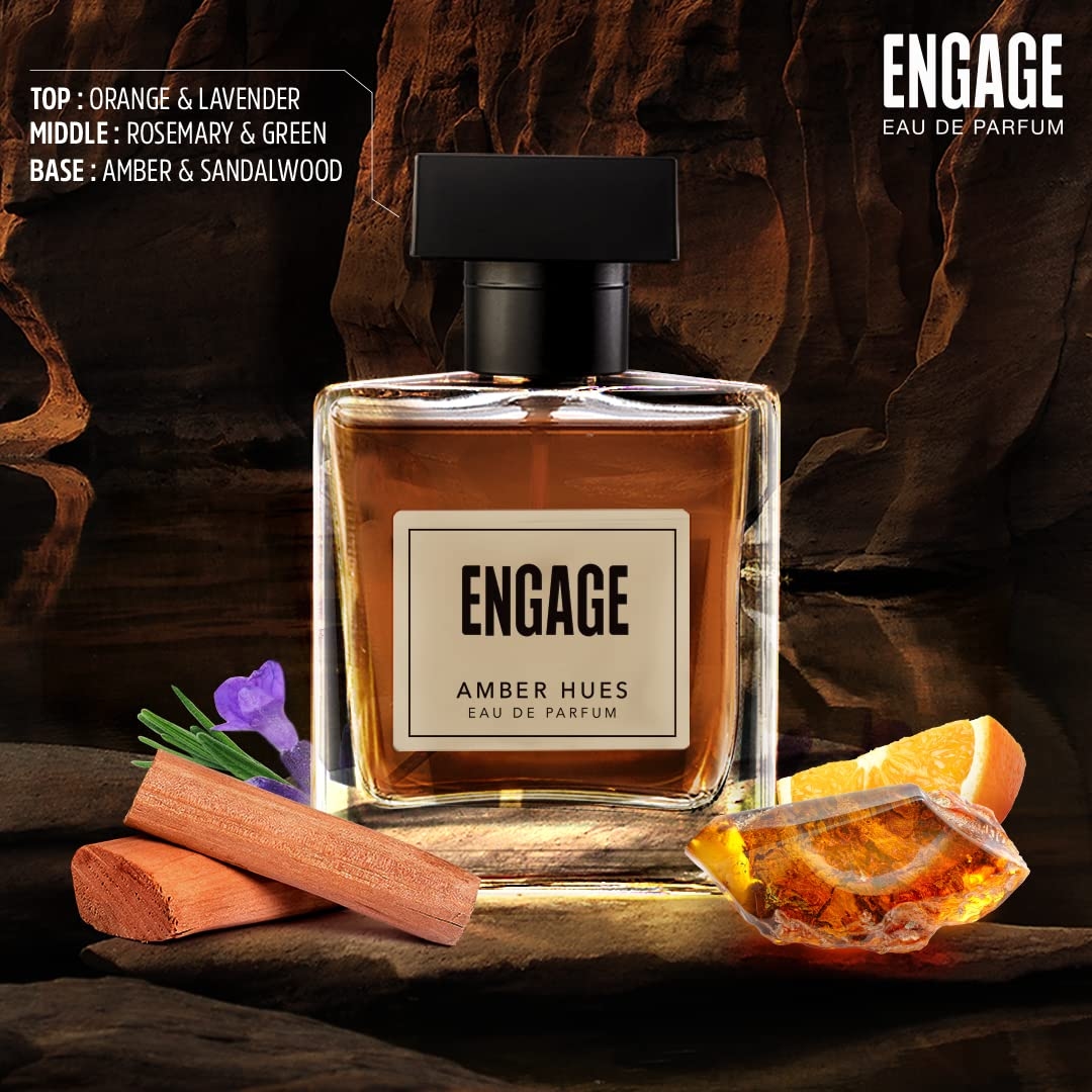 Engaage Perfume for Men - Amber Hues (100ml) 4