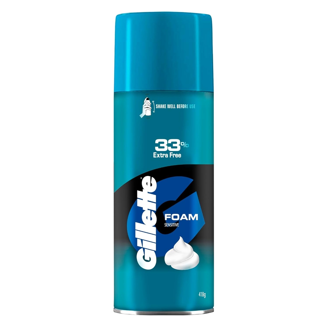 GlLLETTE Classic Sensitive Shave Foam - 418g 1