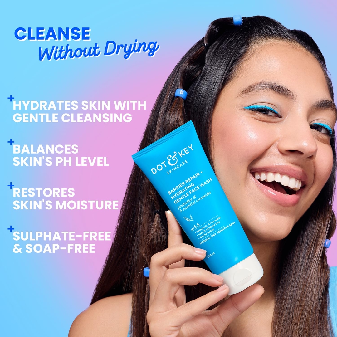 Dot & Key Barrier Repair + Hydrating Gentle Face Wash With Probiotic 4