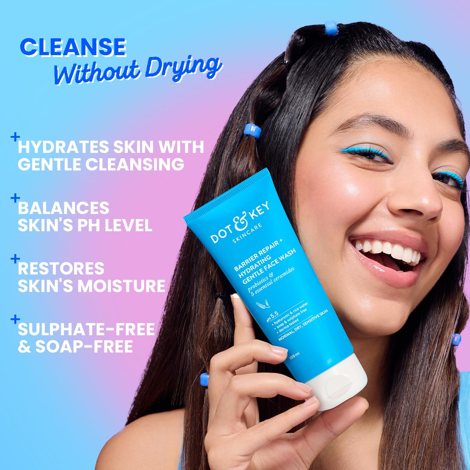 Dot & Key Barrier Repair + Hydrating Gentle Face Wash With Probiotic 4