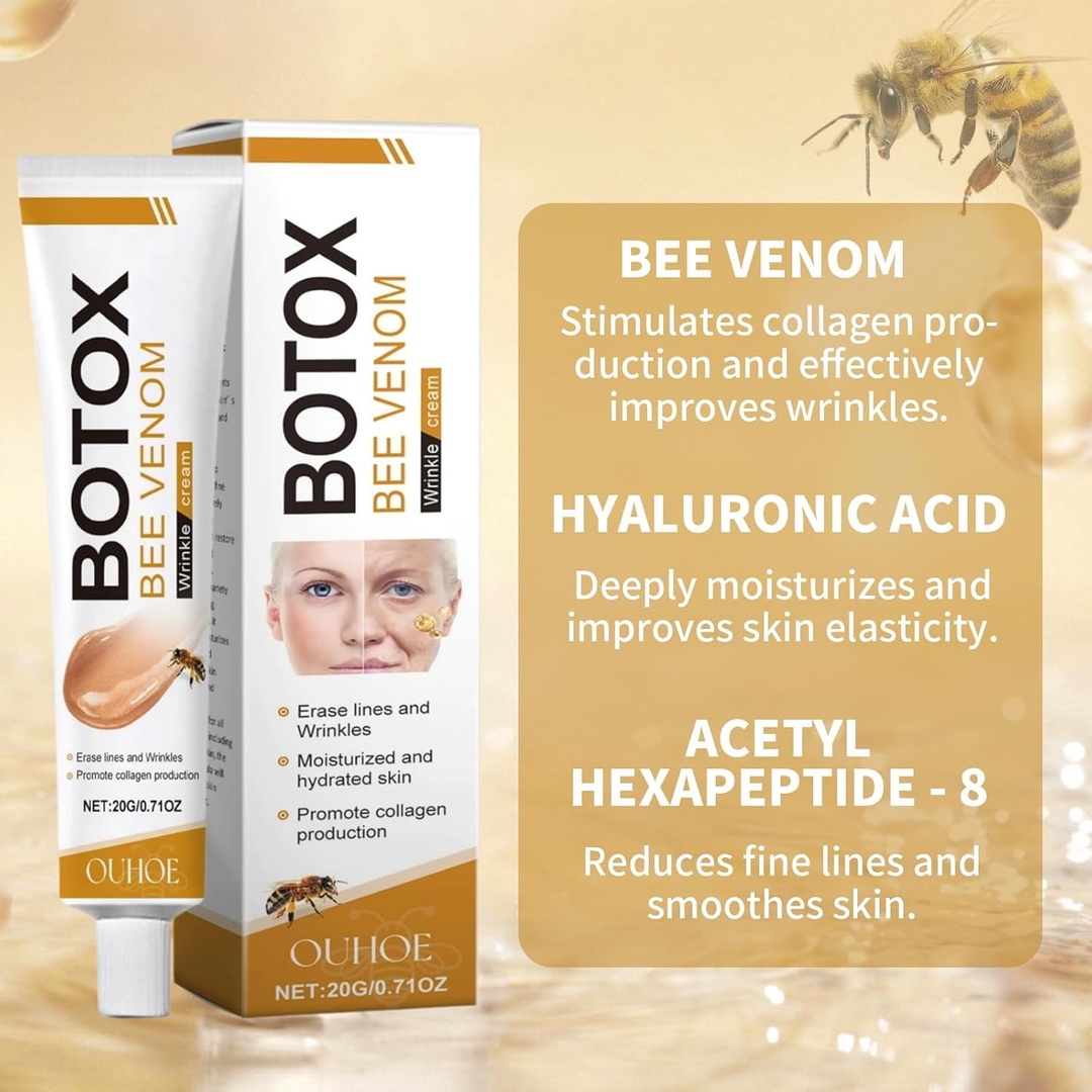 OUHOE Botox Bee Venom Wrinkle Removal Cream,20g 3