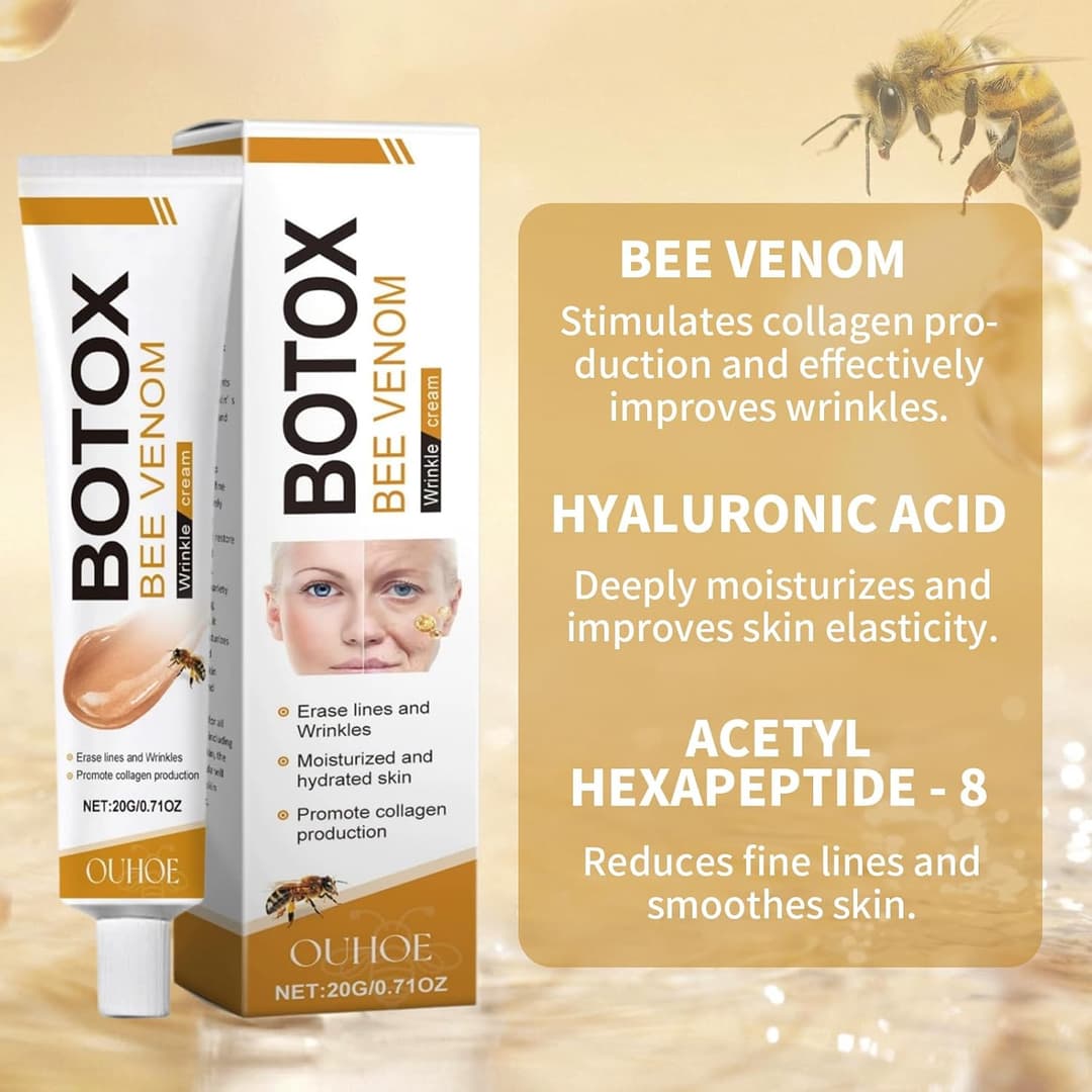 OUHOE Botox Bee Venom Wrinkle Removal Cream,20g 2