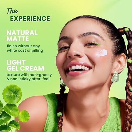 Dot & Key CICA Calming Mattifying Sunscreen SPF 50 PA++++ | For Oily Acne Prone & Sensitive Skin | UVA/UVB Protection | No White Cast, Ultra Light, Fragrance Free & Quick Absorbing | 50g 4