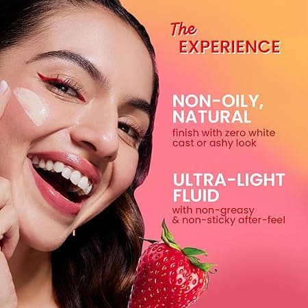 Dot & Key Strawberry Dew Tinted Sunscreen In-Vivo Tested SPF 50+ PA++++ With New-Age UV Filters, Brightens & Protects Skin, Ultra-light, Blends Easily, With Niacinamide, Natural Finish, Non-Sticky | 50ml 5