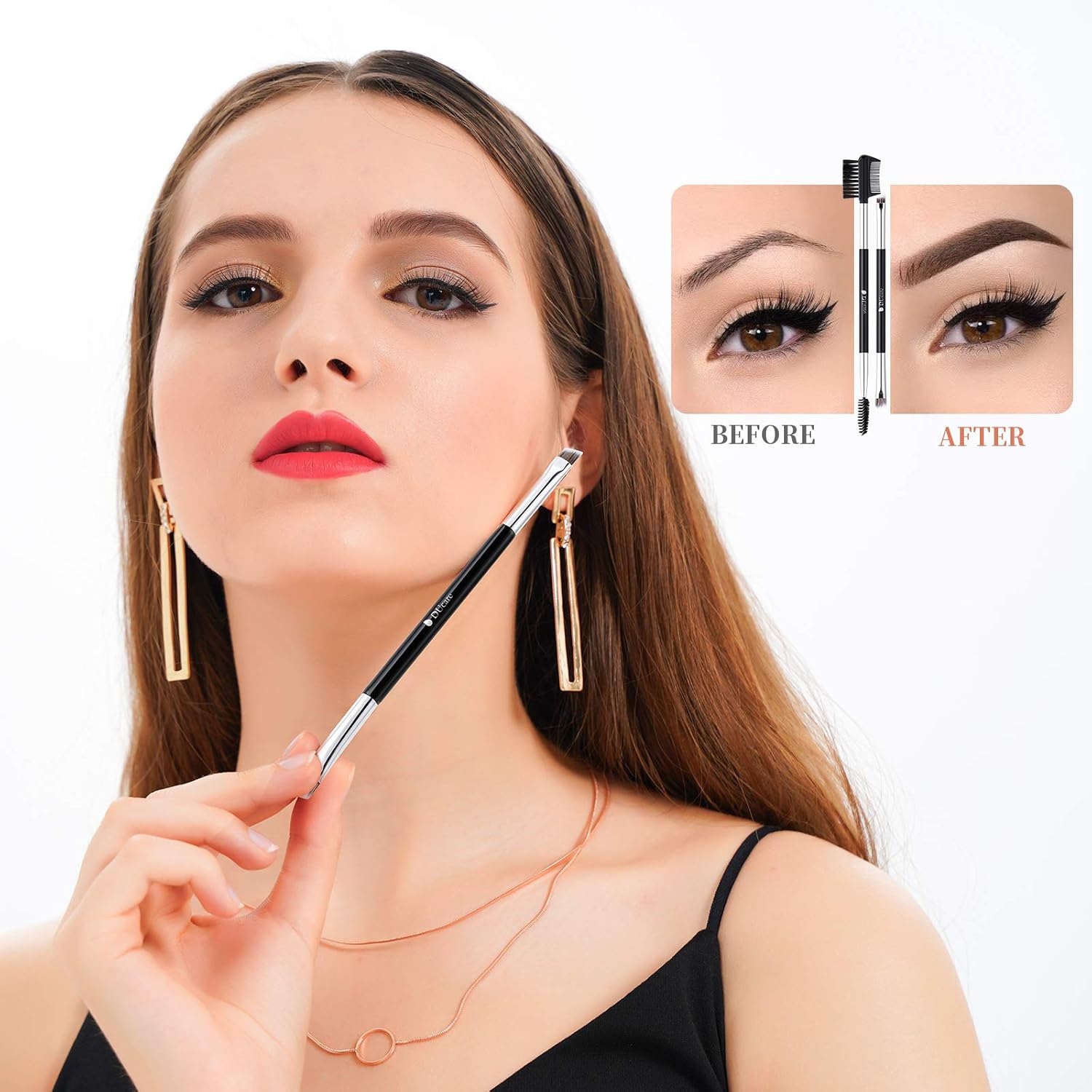 Double Ended Angled makup brush 7