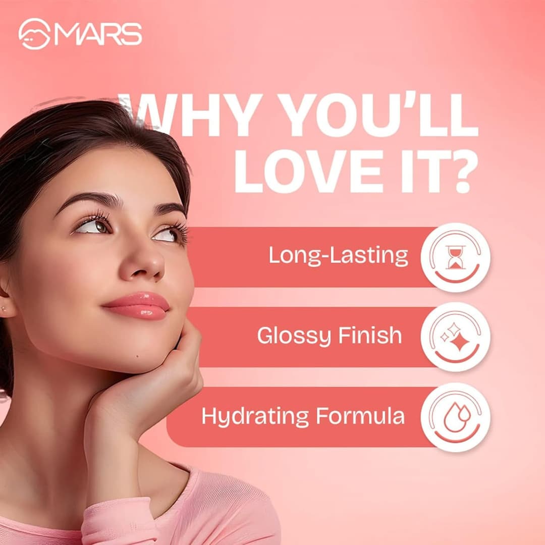 MARS Lip Mist for Women | Dual Function | Buildable Color | Glossy Finish | Long-Lasting | Hydration | Light-Weight Formula | Non-Patchy Reapplication 2
