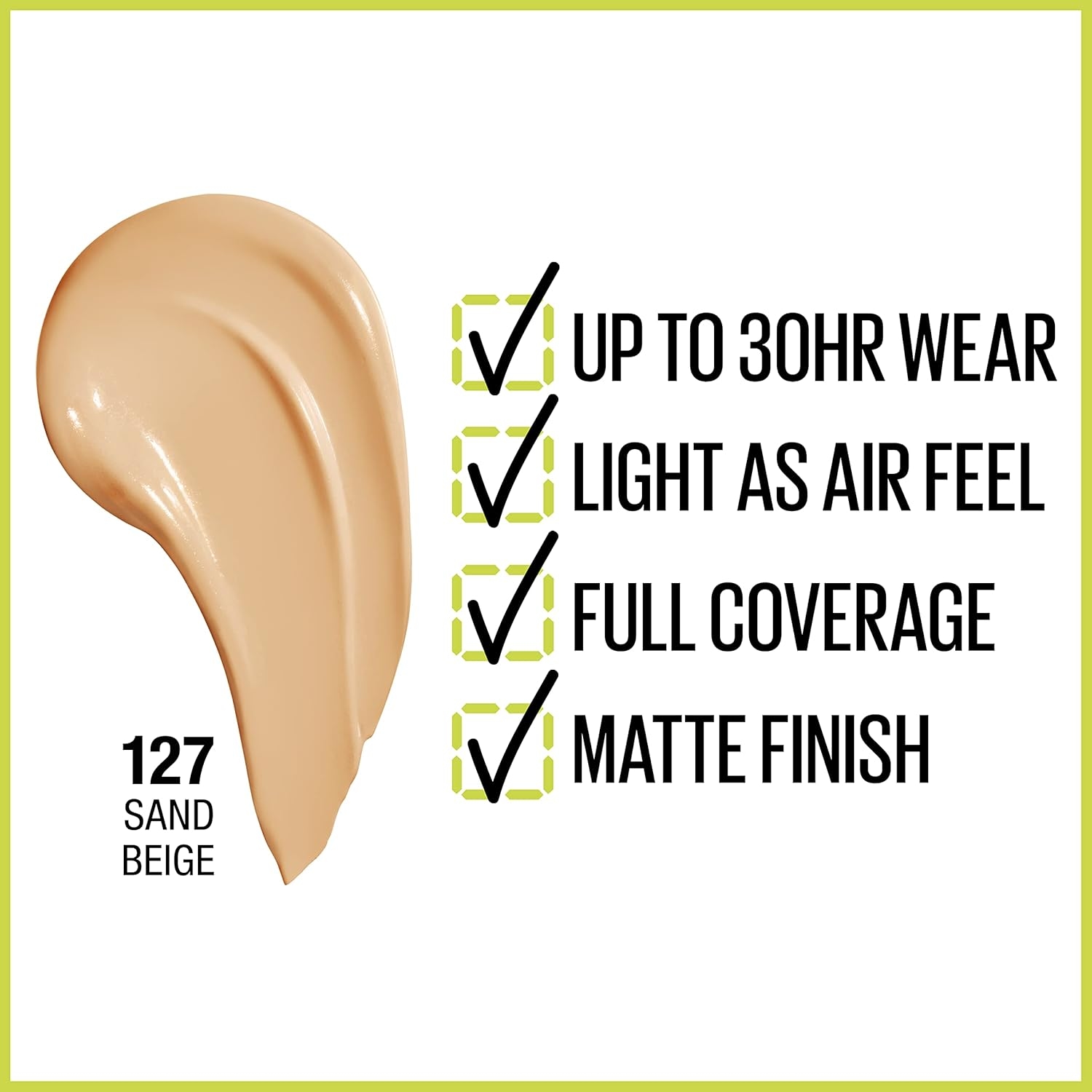 Maybelline SuperStay Full Coverage Foundation – 128 Warm Nude 6