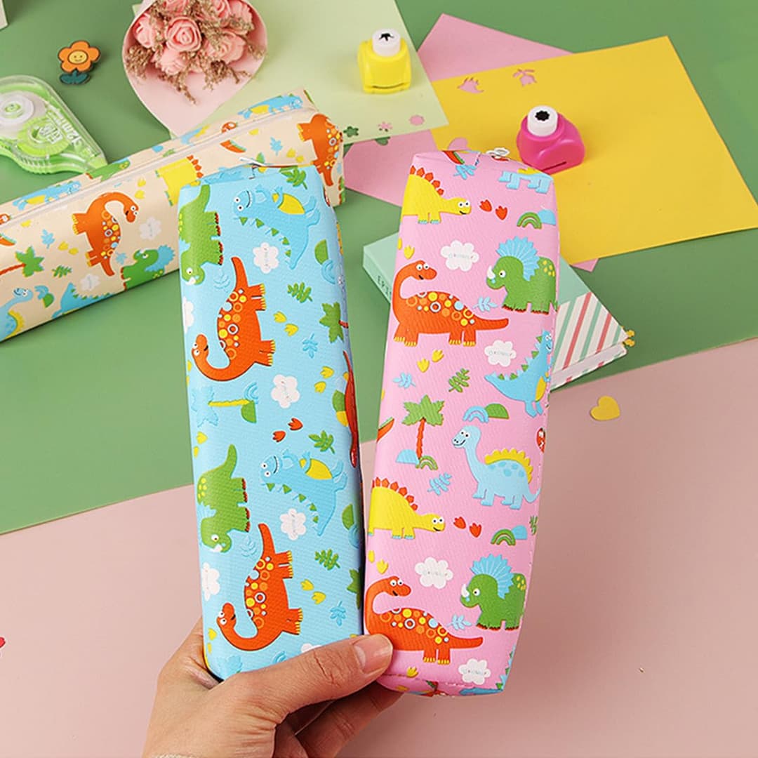 Print Pencil Pouch Pencil Organizer Bag for Pens, Crayons, Stationery, Tools, Color Pens (Random Color) 1