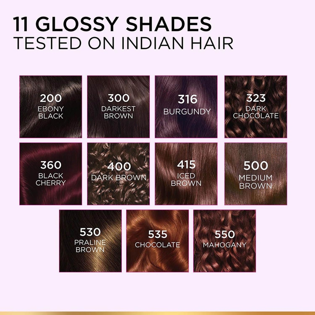 LOreal Paris Casting Creme Gloss Hair Color - 535 Chocolate (87.5g+72ml) 8