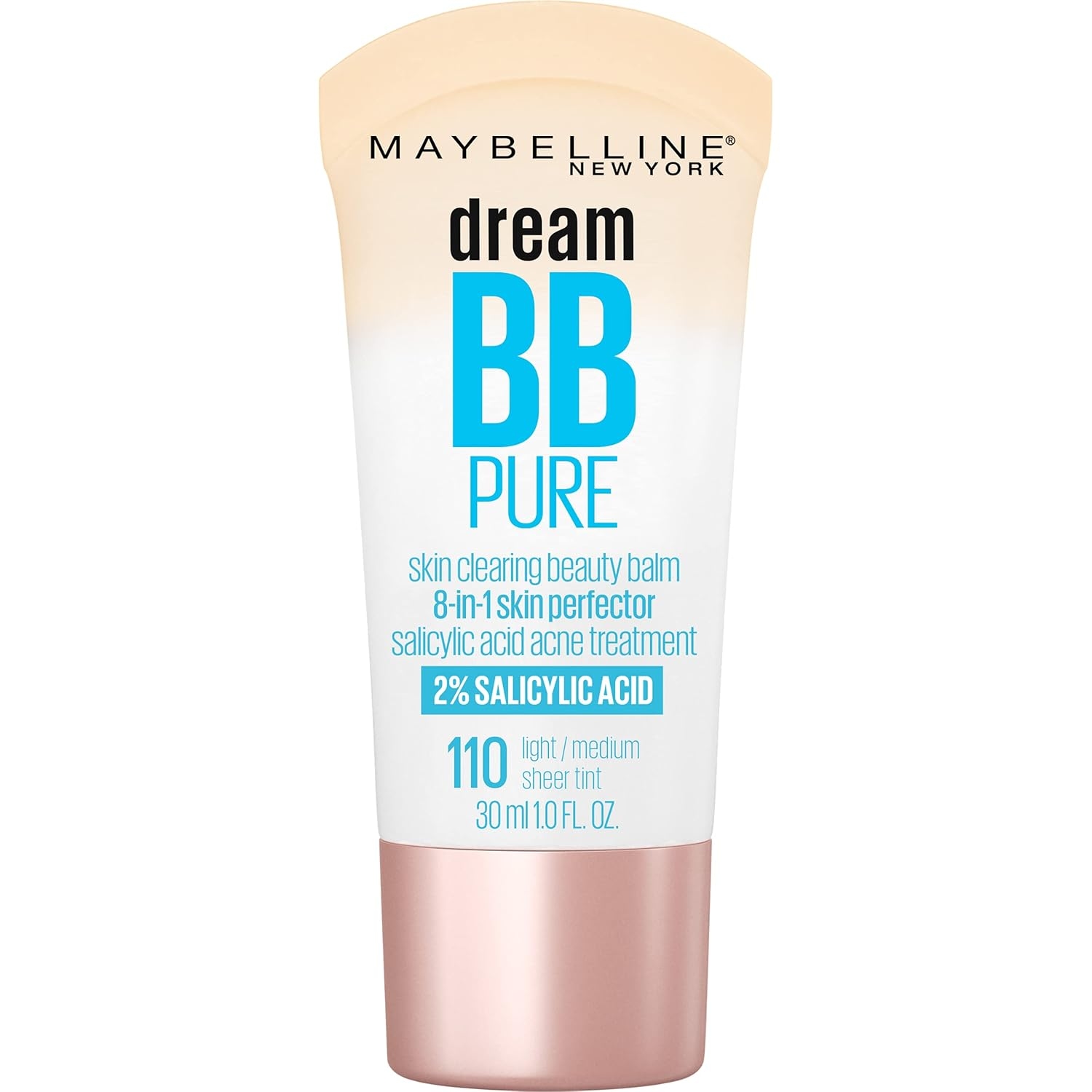 Maybelline Dream Pure Skin Clearing BB Cream, 8-in-1 Skin Perfecting Beauty Balm With 2% Salicylic Acid- Sheer Tint Coverage-Oil-Free- Light/Medium-1 Count 3