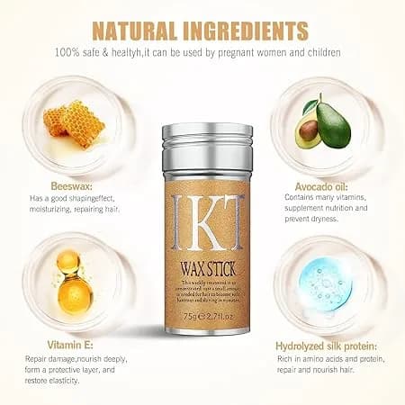 IKT Hair Wax Stick For Women Hair Styling , Wax Stick For Hair 75 GM 2