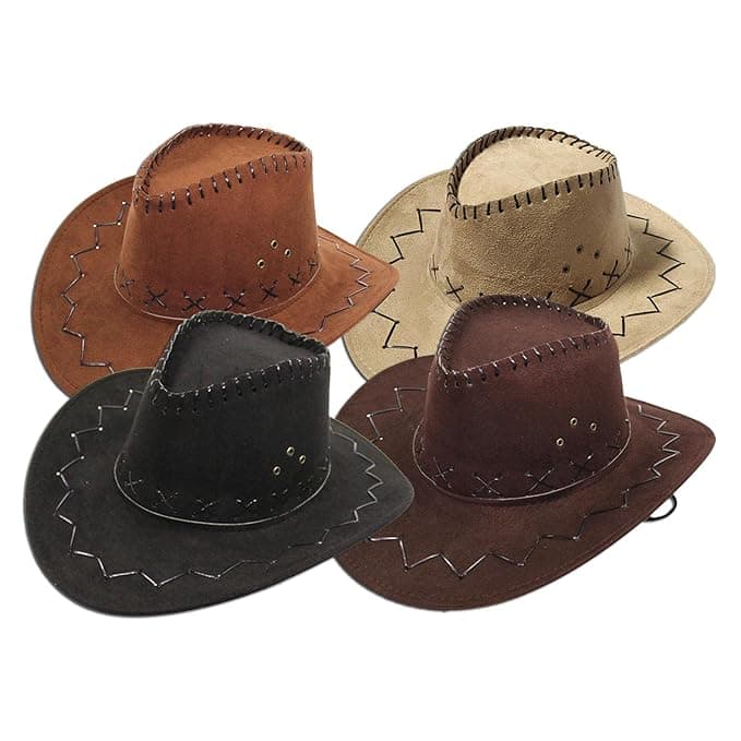 suede Western cowboy hats For unisex