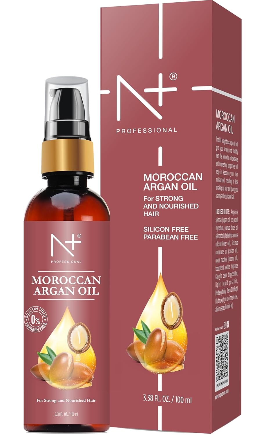 N Plus Professional Moroccan Argan Oil (100ml) 1