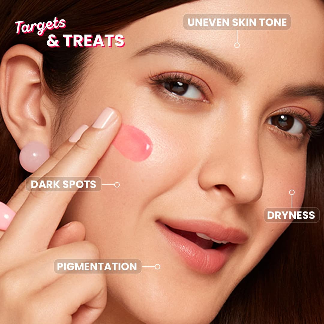 DOT & KEY 10% Niacinamide + Strawberry Brightening Face Serum with Vitamin B12 & Hyaluronic|Fades Dark Spots & Pigmentation,Treats Dullness|Instantly Hydrates & Smoothes Skin, Minimises Pores | 30ml 1