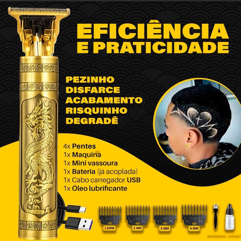 Professional Hair Trimmer Dragon Phoenix Charging Battery Hair Clipper Shaver Beard T Barber Hair Cutting Machine Hair Cut For Men 5