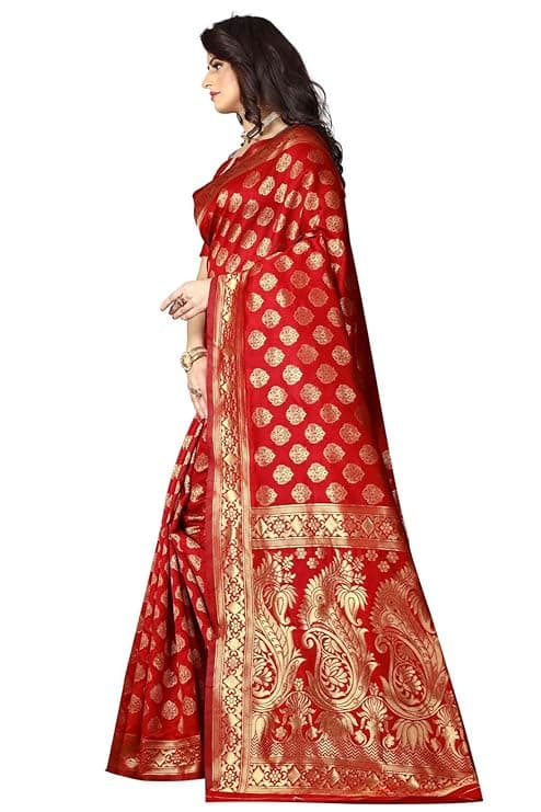 Women's Banarasi Saree Pure Kanjivaram Silk Saree Soft new ladies 2023 Design Wear Pattu Sarees 1