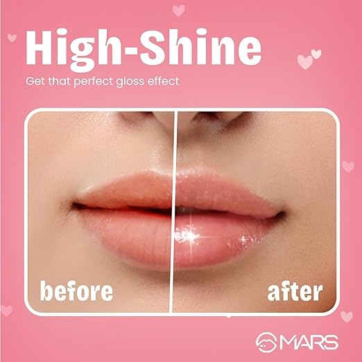 MARS Candylicious Sheer Lip Gloss for Women | Hydrating & High Shine | Lightweight | Non-Sticky | Enriched with Vitamin-E, Hyaluronic Acid & Avocado Ester (4.0ml) (01-CANDY CRUSH 3