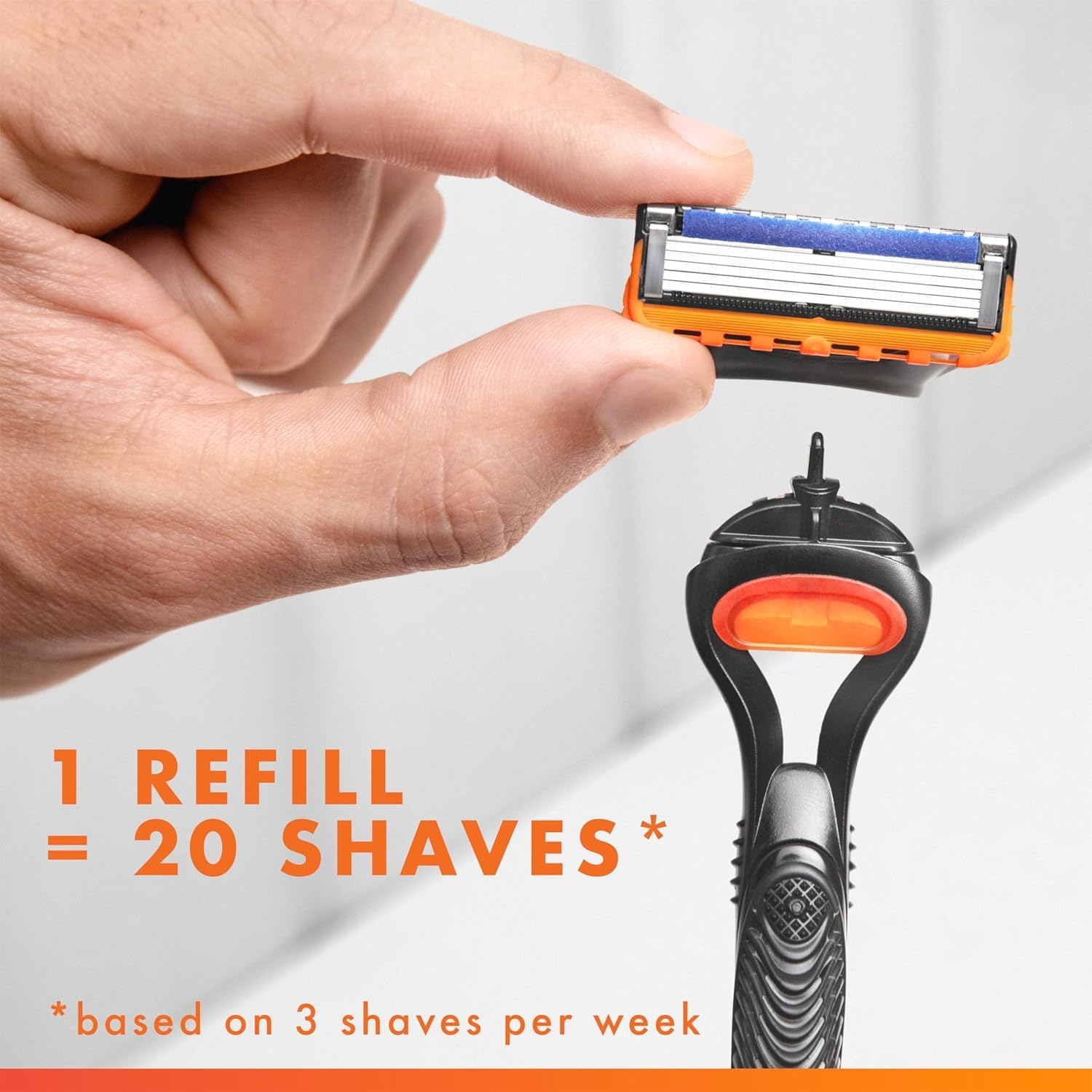Gillette Fusion5 Men's Razor Blades - 4 Cartridge Refills 7