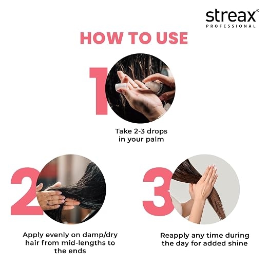 Streax Professional Argan Secrets Colour Protect Hair Serum for Women 4