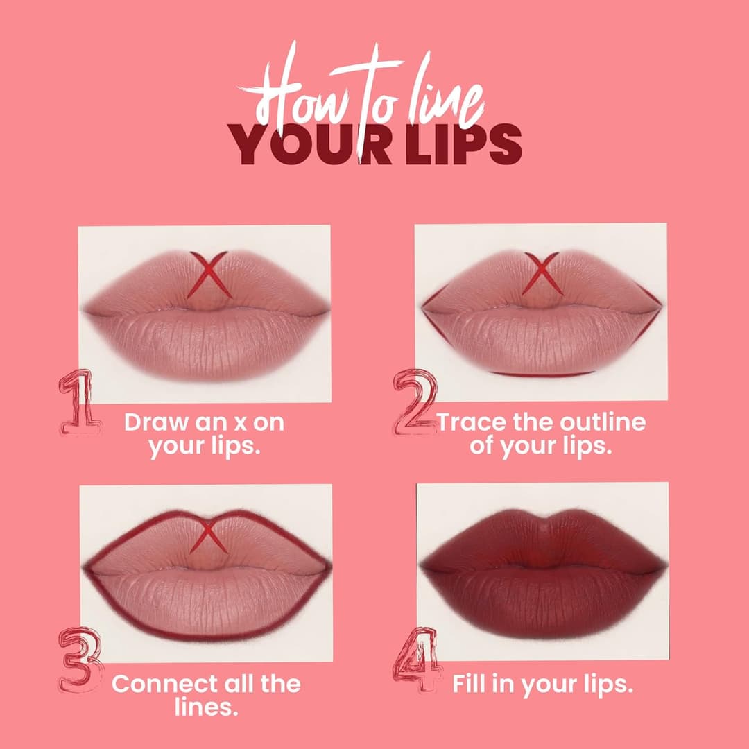 MARS Matte Lip Liner | One Swipe Smooth Application | Long Lasting Lip Pencil 4